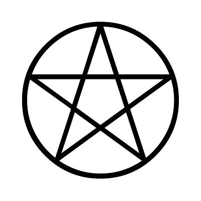 pět špičatých symbolů hvězd