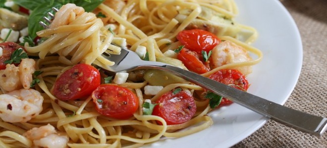 Спагети със скариди