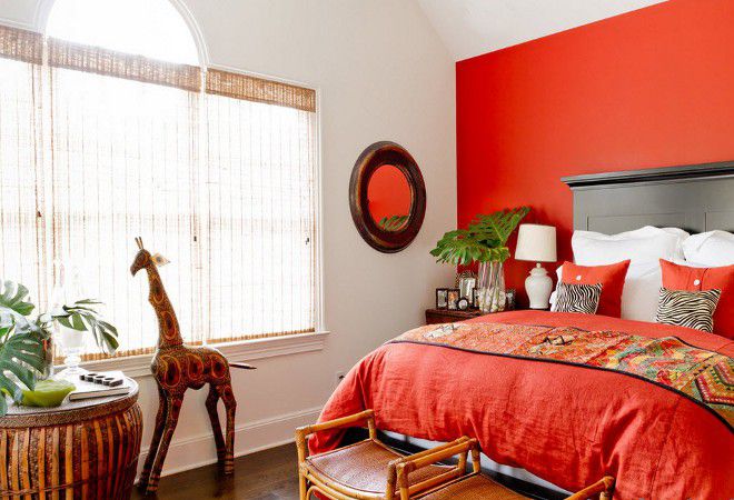 червена спалня от фън шуй