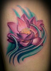 tetování lotosový květ
