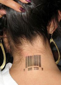což znamená tetování čárového kódu 4