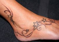 tetování s ozubeným kolečkem na noze 3