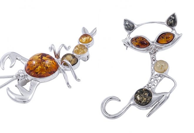 exkluzivní šperky vyrobené z jantaru