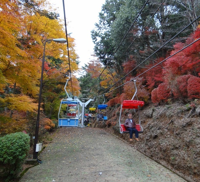 Japonský podzim v pohoří Takao