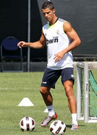 Cristiano Ronaldo v tréninku
