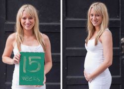 15 týdnů těhotenství břišní velikost