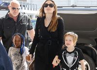 Анджелина Джоли с дъщери Захара Марли и Шилох-Нувел Джоли-Пит